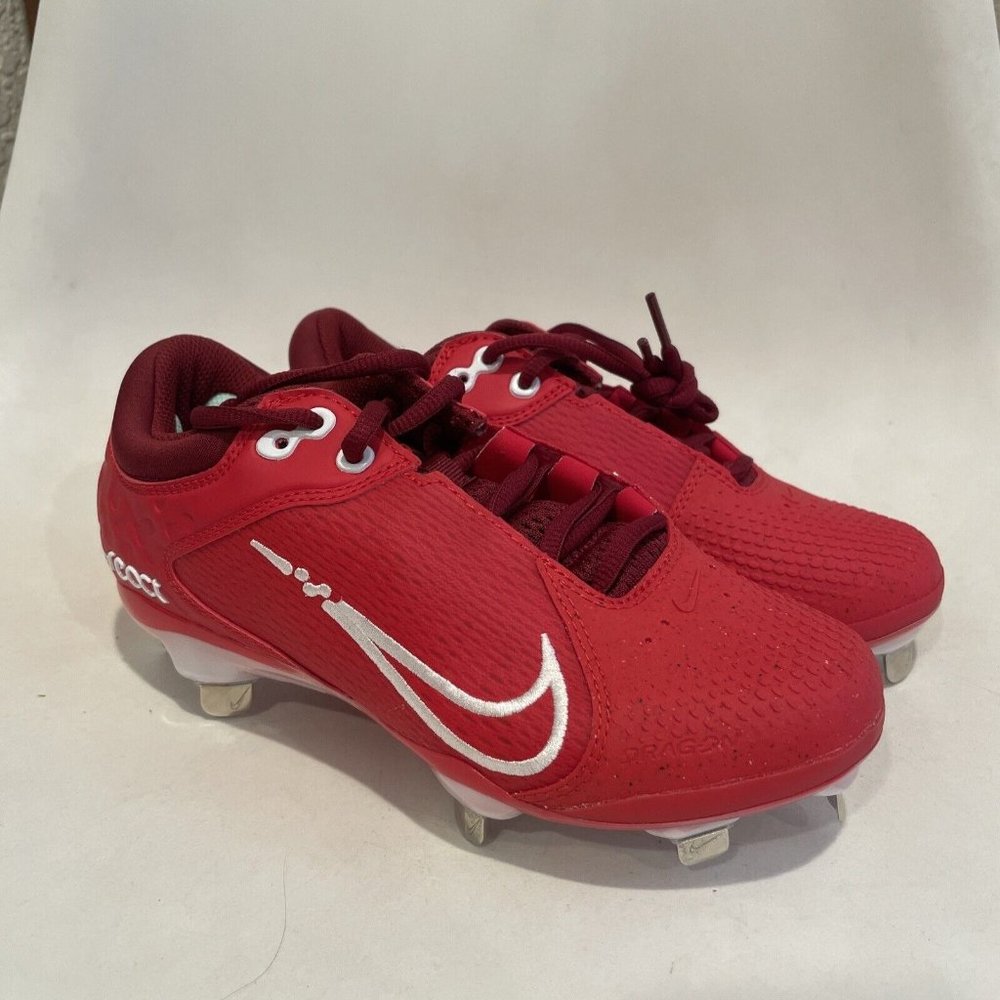 Nike React Hyperdiamond 4 Elite Softball Cleats CZ5917-616 Red Women's Size 5